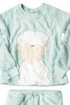 Zivame Cotton CoZzzies Happy Sheep Top and Pyjama- Blue — thumbnail 7