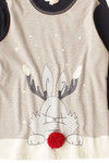 Zivame Cotton CoZzzies Bunny Warmer Cotton Top- Grey — thumbnail 8