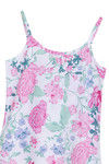 Zivame After Hours Floral Print Cotton Knee Length Nightdress - White — thumbnail 8