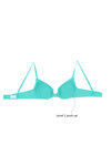 Zivame Delicate Lace Overlay Gentle Push Up Bra-Turquoise — thumbnail 8