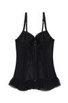 Zivame Sexy Little Bustier With Garter Belts Textured Rose — thumbnail 5