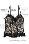 Zivame Ruffle Romance Bustier With G-String - Animal Print — thumbnail 5