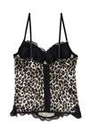 Zivame Ruffle Romance Bustier With G-String - Animal Print — thumbnail 6