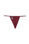Zivame Dual Tone Lace Padded Babydoll with G-String- Burgundy — thumbnail 9