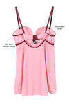 Zivame Sundown Collection Moderate Lift Padded Babydoll with G-String-Pink — thumbnail 7