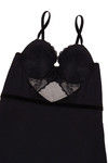 Zivame Lace Touch Padded Wired Babydoll With G String-Black — thumbnail 8
