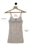 Zivame Very Sexy Floral Lace Babydoll with Thong Panty- Ivory — thumbnail 5