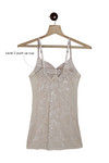 Zivame Very Sexy Floral Lace Babydoll with Thong Panty- Ivory — thumbnail 6