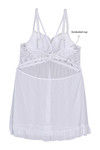 Zivame Summer Bounty Very Sexy Babydoll With Thong- White — thumbnail 6