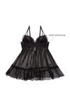 Zivame Sheer Affair Gentle Lift Underwired Babydoll with G-String- Black — thumbnail 7