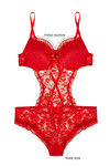 Zivame All That Lace Moderate Push Up Teddy-Red — thumbnail 5