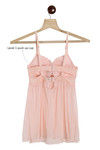  Zivame Very Sexy Floral Lace Babydoll with Thong Panty- Peach — thumbnail 7