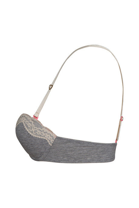 Zivame Cotton Comfort Gentle Push Up Convertible Bra - Grey — image 7