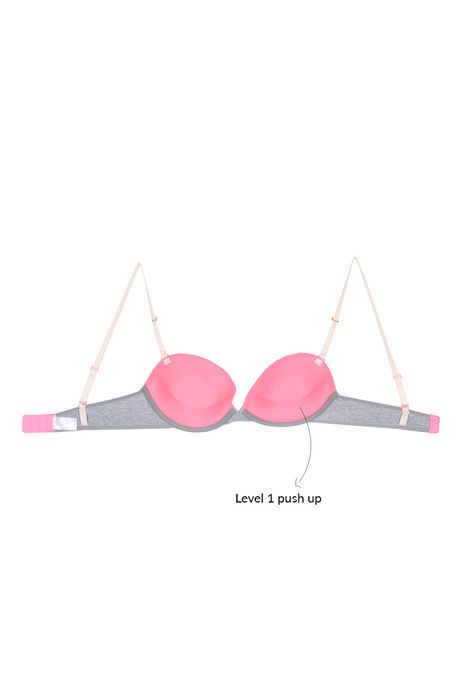 Zivame Cotton Comfort Gentle Push Up Convertible Bra - Grey — image 8