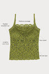 Zivame Made To Layer Double Layered Non Wired Medium Coverage Long Line Bra-Woodbine Olive — thumbnail 7