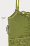 Zivame Made To Layer Double Layered Non Wired Medium Coverage Long Line Bra-Woodbine Olive — thumbnail 9