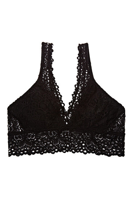 Zivame Made to Layer Eyelet Lace Longline Bralette- Black — image 8