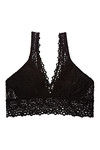 Zivame Made to Layer Eyelet Lace Longline Bralette- Black — thumbnail 8