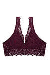 Zivame Made to Layer Eyelet Lace Longline Bralette- Burdeo — thumbnail 6