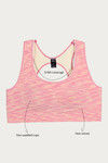 Zivame Made To Layer Double Layered Non Wired 3/4th Coverage Bralette -Pink Melange — thumbnail 7
