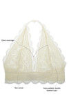 Zivame Made To Layer Double Layered Non Wired Low Coverage Bralette -White — thumbnail 6