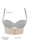 Zivame Posture Corrector Open Bust under-bra Vest – Skin — thumbnail 5