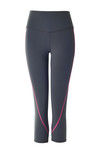 Zelocity Hugged Nouveau Soft Skin Fit Crop Pants- Grey — thumbnail 6