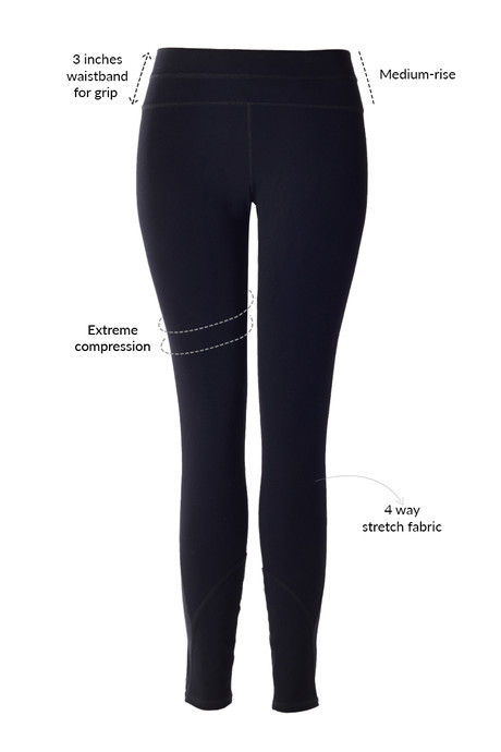 Zelocity AlphaSculpt Ankle Length Power Leggings- Black — image 6