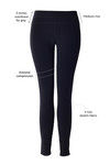 Zelocity AlphaSculpt Ankle Length Power Leggings- Black — thumbnail 6