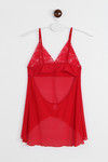 Zivame Sundown Collection High Low Hemline Red Babydoll With G-string — thumbnail 6