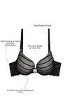 Zivame Cuppa Contrast Padded Bra- Black — thumbnail 6