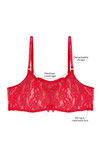 Zivame Cuppa Contrast Padded Wired Medium Coverage Cami Bra - Bright Cherry — thumbnail 7