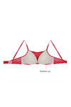 Zivame Cuppa Contrast Padded Wired Medium Coverage Cami Bra - Bright Cherry — thumbnail 9