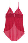 Zivame Sheer  n Sexy Flyaway Babydoll with G-String- Magenta — thumbnail 6