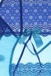 Zivame Lace Embrace Sheer Turquoise Blue Babydoll With G String — thumbnail 8
