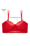 Zivame Lace Embrace Strapless Long Line Push Up Bra- Red — thumbnail 6
