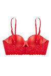 Zivame Lace Embrace Strapless Long Line Push Up Bra- Red — thumbnail 7