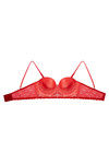Zivame Lace Embrace Strapless Long Line Push Up Bra- Red — thumbnail 8
