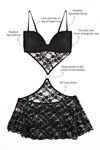 Zivame Lace Embrace Little Black Babydoll With G String — thumbnail 7