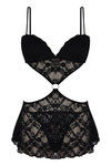 Zivame Lace Embrace Little Black Babydoll With G String — thumbnail 9
