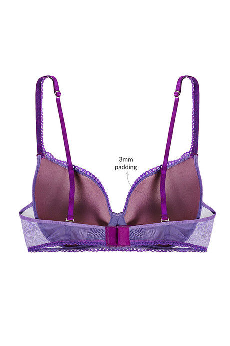 Zivame Bridal Padded Wired Medium Coverage Bra-Purple — image 7