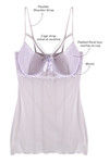 Zivame Sundown Collection Flared Babydoll With G String-White — thumbnail 6