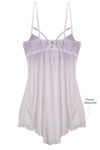 Zivame Sundown Collection Flared Babydoll With G String-White — thumbnail 7