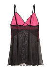 Zivame Sundown Collection Contrast Cups Babydoll With G Strings-Black — thumbnail 7