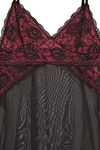 Zivame Sundown Collection Contrast Cups Babydoll With G Strings-Black — thumbnail 8