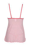 Zivame Sundown Collection Slip On Mesh Chemise With G String-Salmon — thumbnail 6