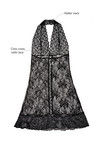 Zivame Sundown Halter Neck Babydoll With G-String - Black — thumbnail 6