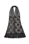 Zivame Sundown Halter Neck Babydoll With G-String - Black — thumbnail 8