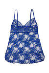 Zivame Sundown Plunge Neck Babydoll With G-String - Blue — thumbnail 7