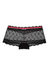 Zivame Sundown Collection Black Lace Babydoll With Boyshort Panty — thumbnail 9